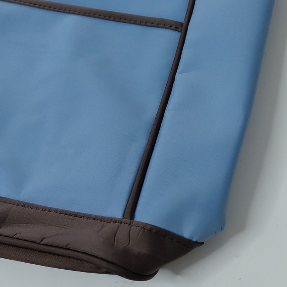 Curves Blue and Brown Tote Bag - Picture 6 of 12